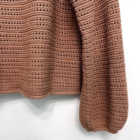 gap | textured button-front cardigan haystack brown l - Picture 8 of 13